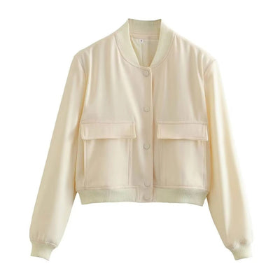 Barbara Blousonjacke mit Taschen Knopfverschluss