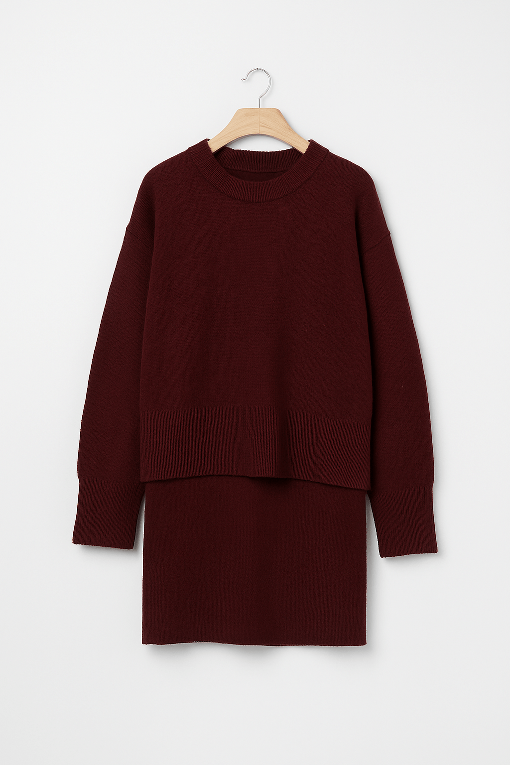 Carina Strick-Zweiteiler mit Pullover und Minirock