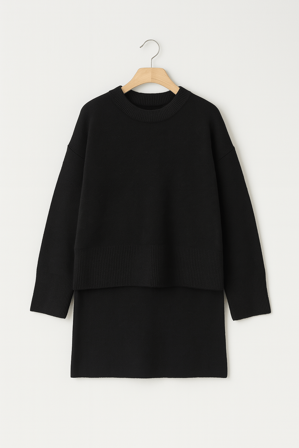Carina Strick-Zweiteiler mit Pullover und Minirock