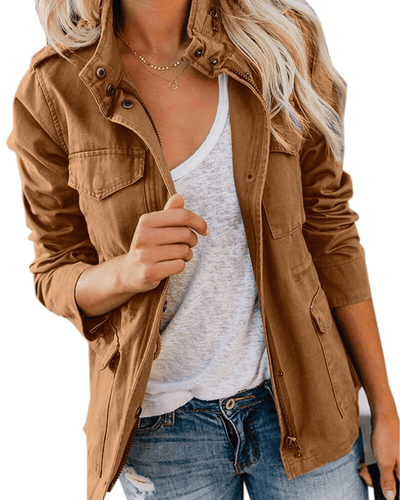 Chantal Jacke mit Reißverschluss und Brusttaschen