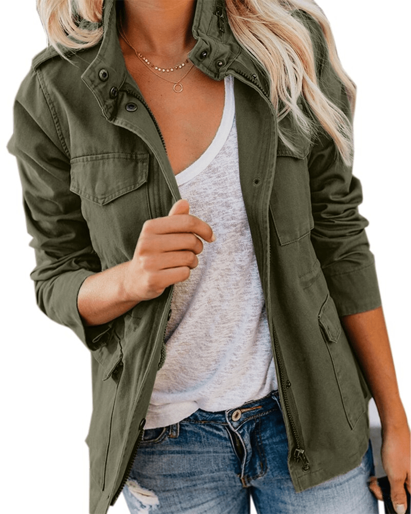 Chantal Jacke mit Reißverschluss und Brusttaschen