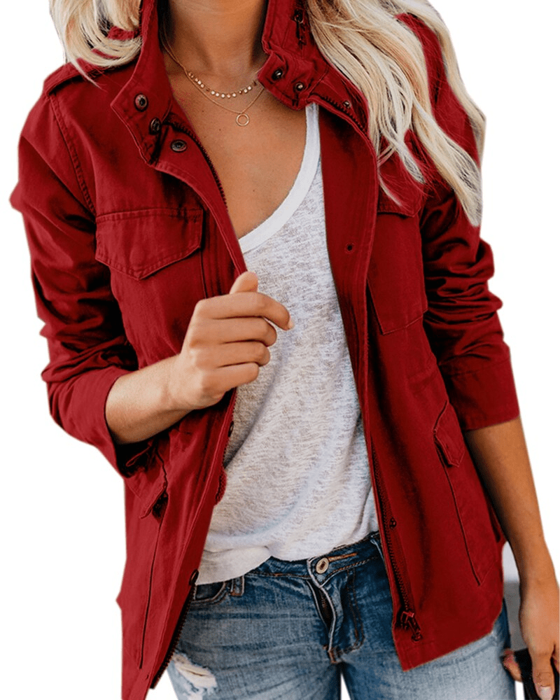 Chantal Jacke mit Reißverschluss und Brusttaschen