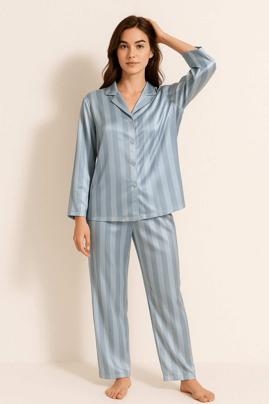 Christabel Gestreiftes Pyjama-Set