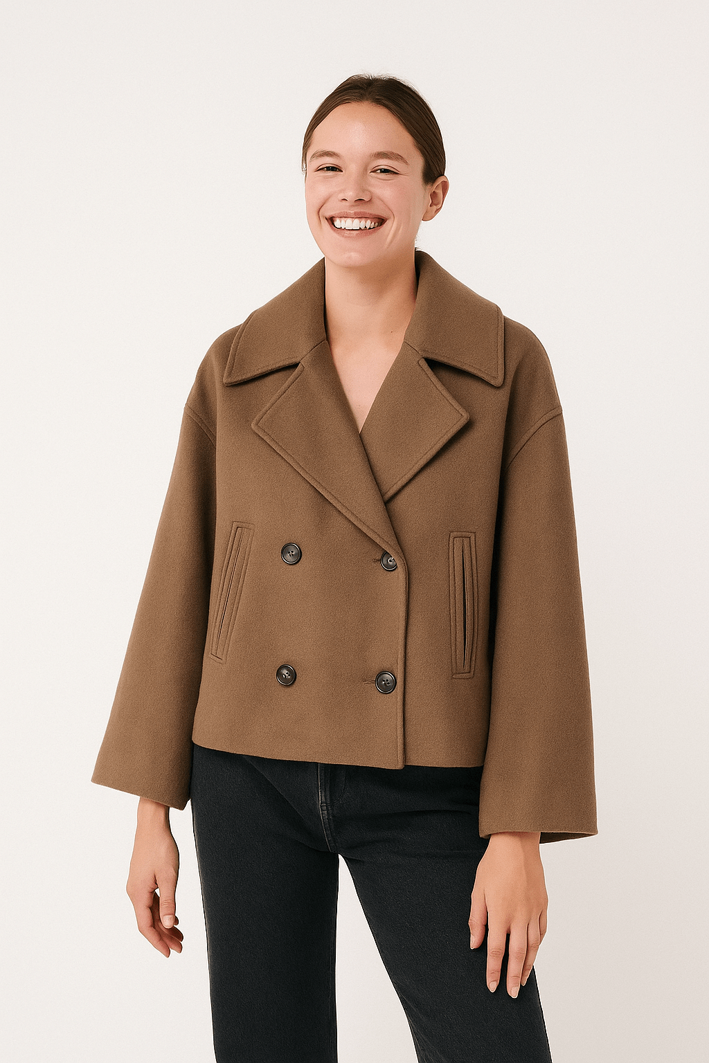 Dora jacke mit doppelreihiger Knopfleiste