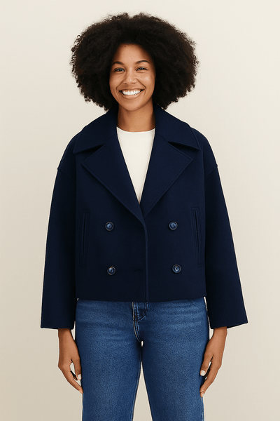 Dora jacke mit doppelreihiger Knopfleiste