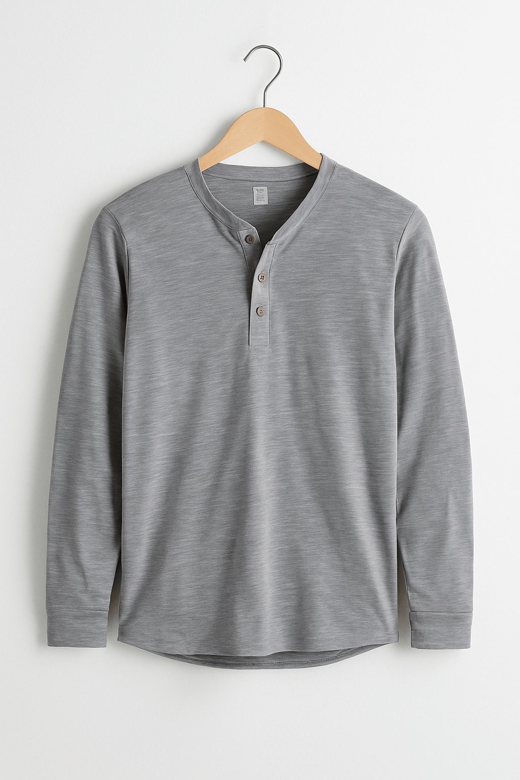 Edmund Langarm-Henley-Shirt