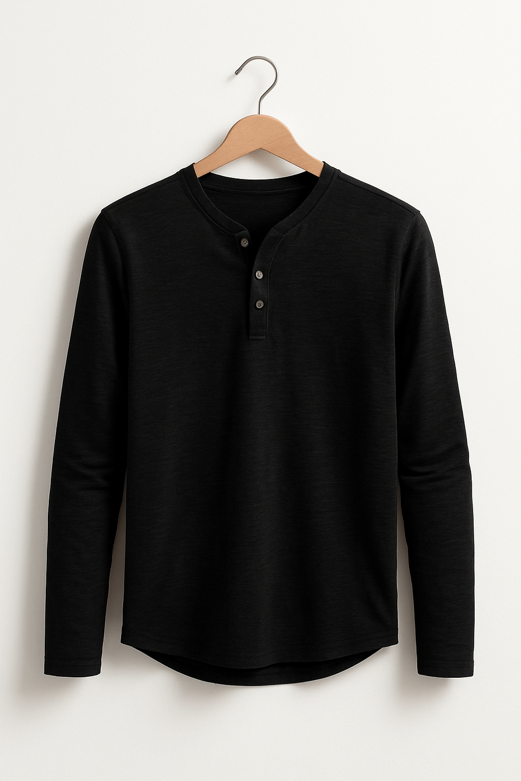 Edmund Langarm-Henley-Shirt