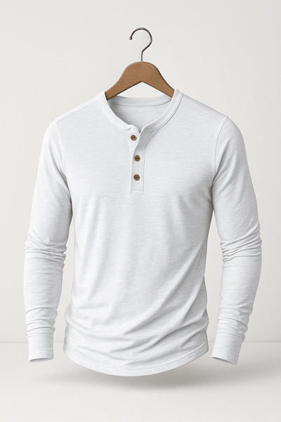 Edmund Langarm-Henley-Shirt