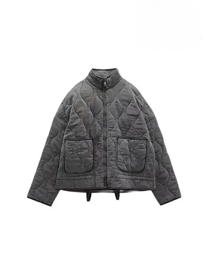 Eva Steppjacke Stehkragen mit Taschen