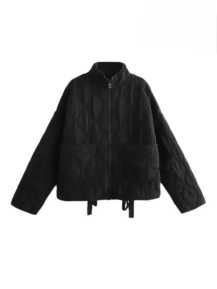 Eva Steppjacke Stehkragen mit Taschen