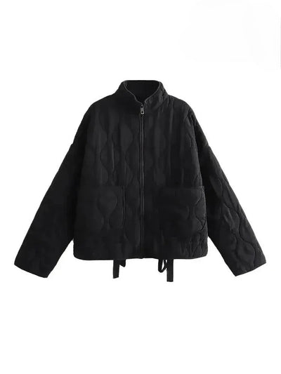 Eva Steppjacke Stehkragen mit Taschen