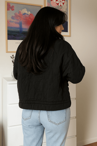 Eva Steppjacke Stehkragen mit Taschen