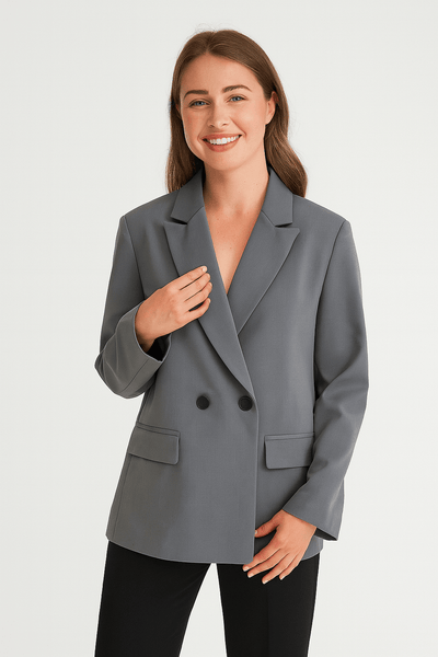 Fatima Blazer mit Reverskragen und Knöpfen