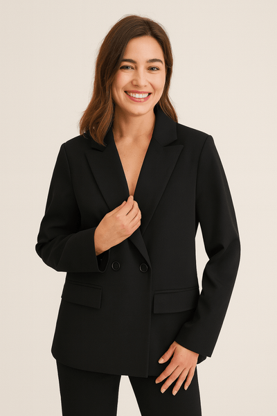 Fatima Blazer mit Reverskragen und Knöpfen