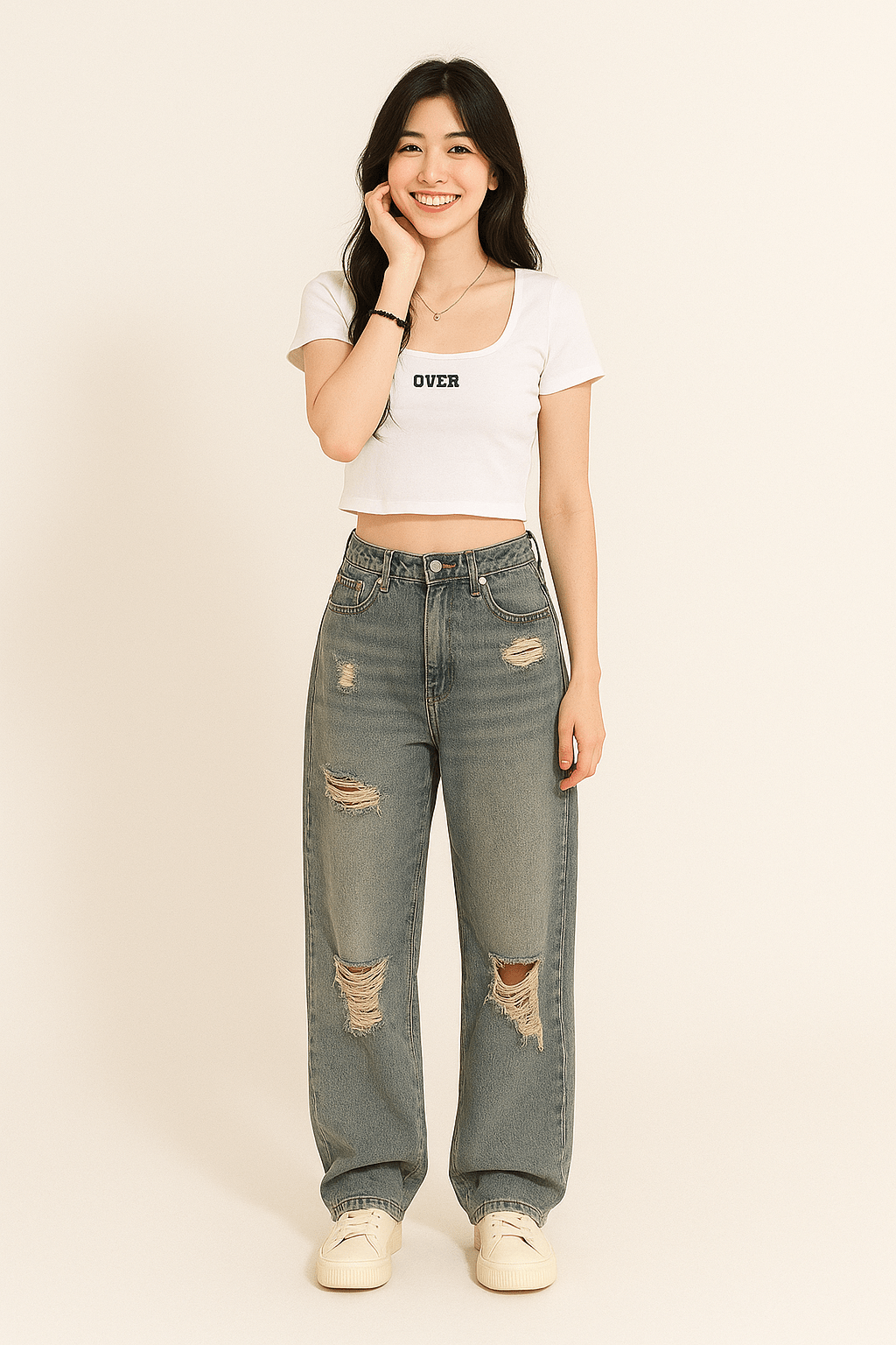 Helga Weitbein-Jeanshose Ripped