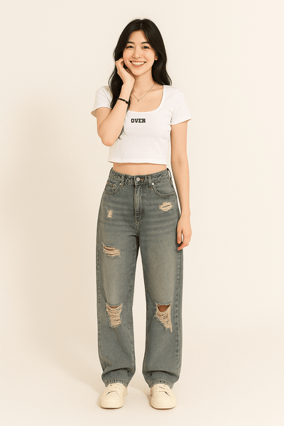 Helga Weitbein-Jeanshose Ripped