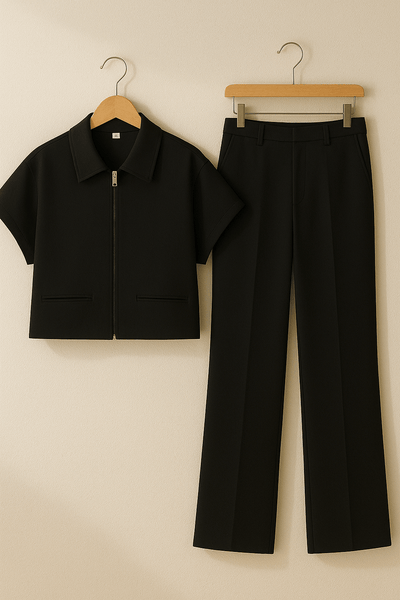 Isabell Zweiteiler Set mit Zip-Top und Hose