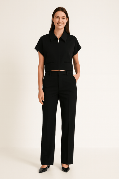 Isabell Zweiteiler Set mit Zip-Top und Hose