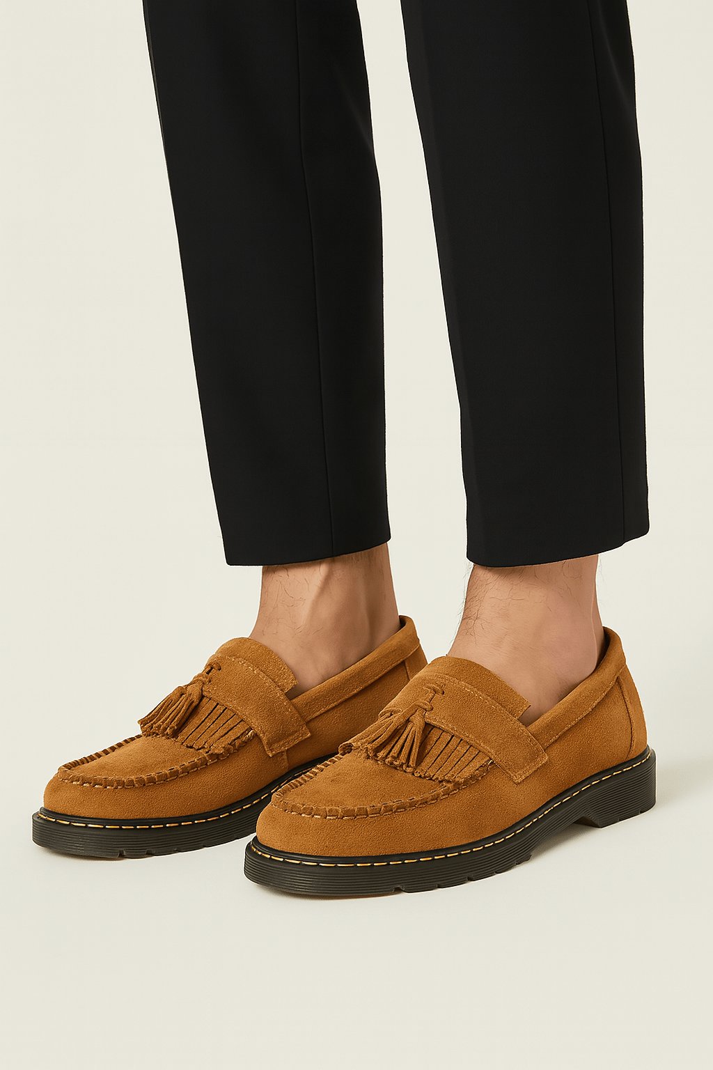 Jack Wildleder-Loafer mit Quasten