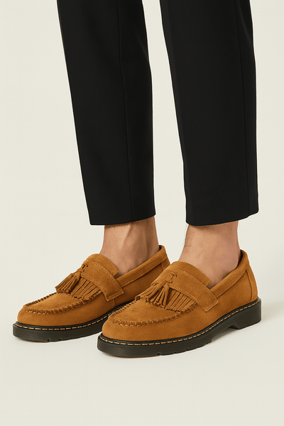 Jack Wildleder-Loafer mit Quasten