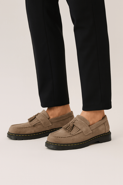 Jack Wildleder-Loafer mit Quasten