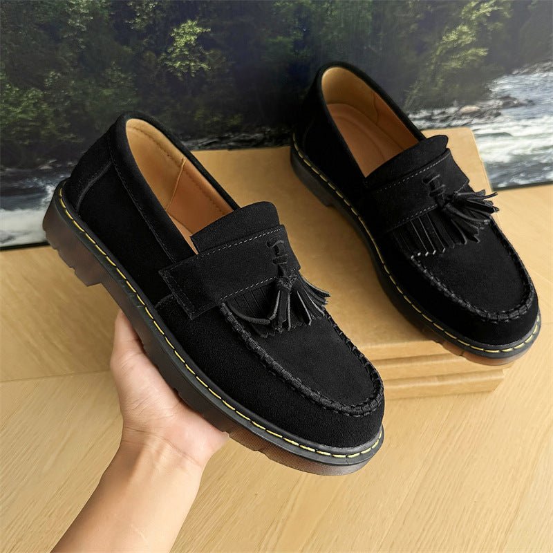 Jack Wildleder-Loafer mit Quasten