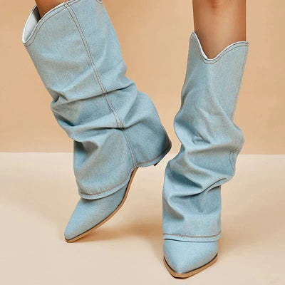 Jacqueline Slouchy Stiefel mit spitzer Kappe