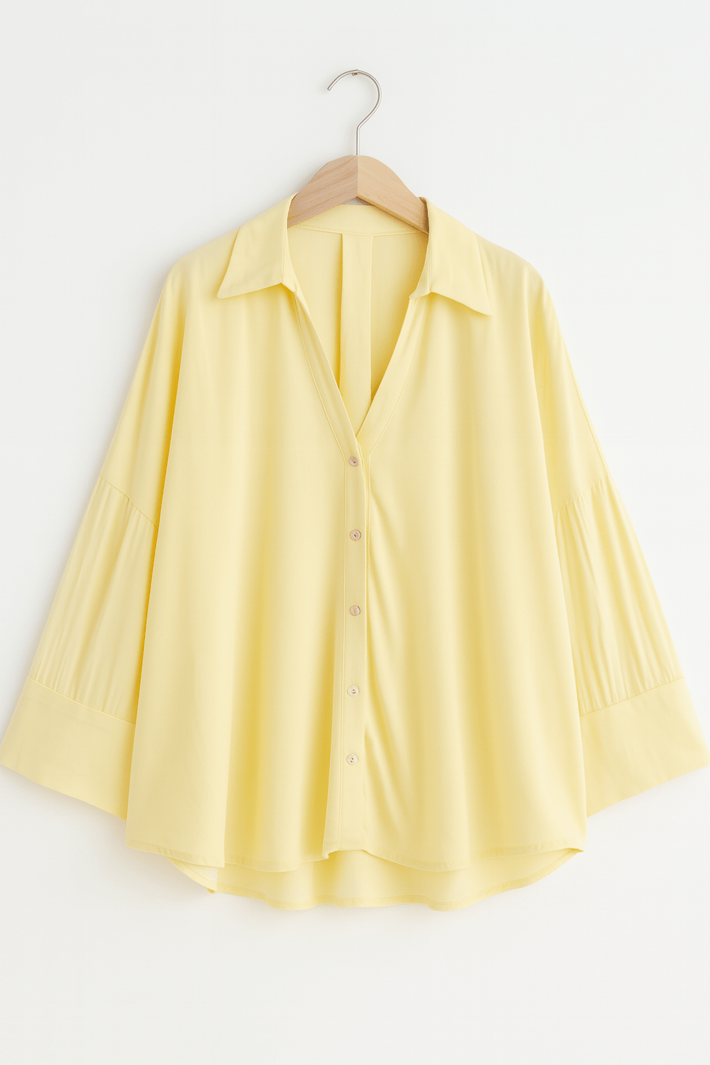 Jolie Oversize Bluse gestreift mit Knöpfen