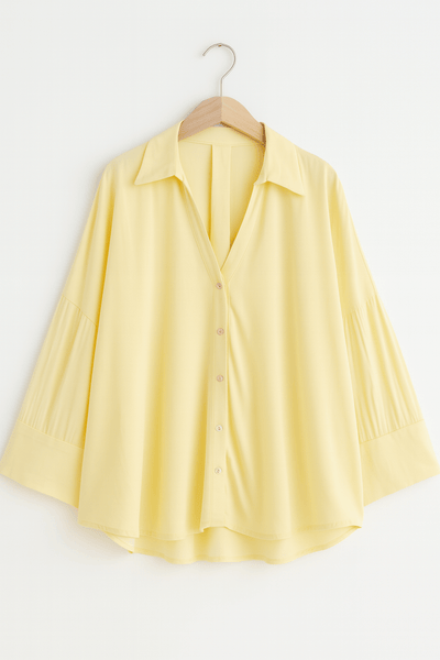 Jolie Oversize Bluse gestreift mit Knöpfen