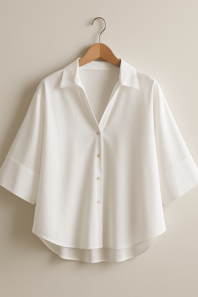 Jolie Oversize Bluse gestreift mit Knöpfen