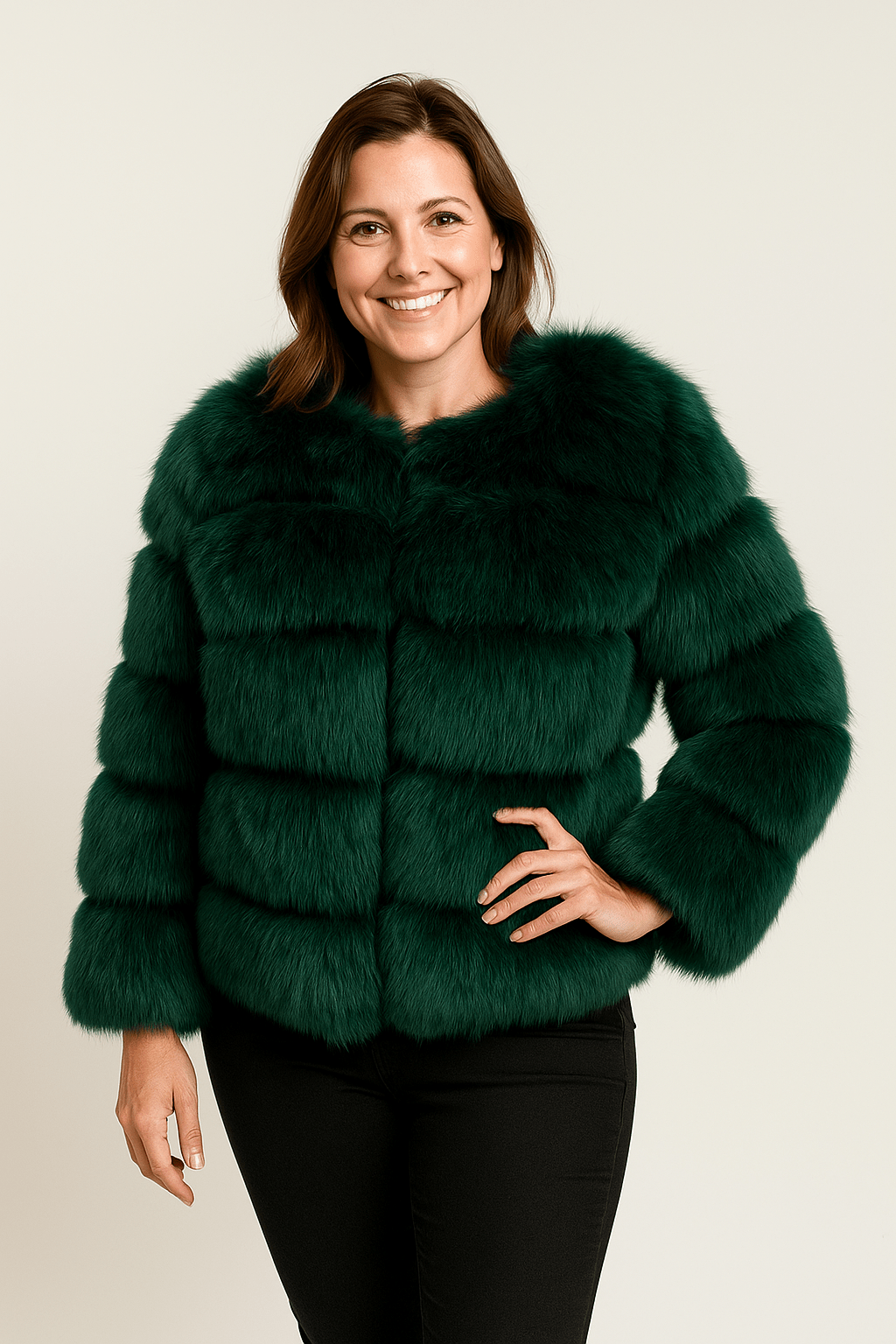 Kirsten Kunstfelljacke Flauschig Kurz