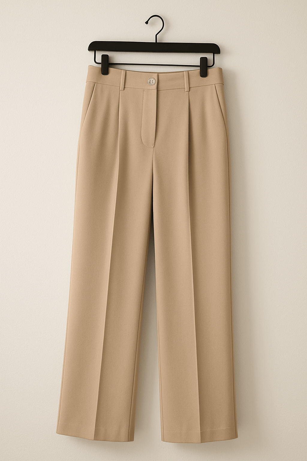 Rina geschnittene Stoffhose mit Bundfalten
