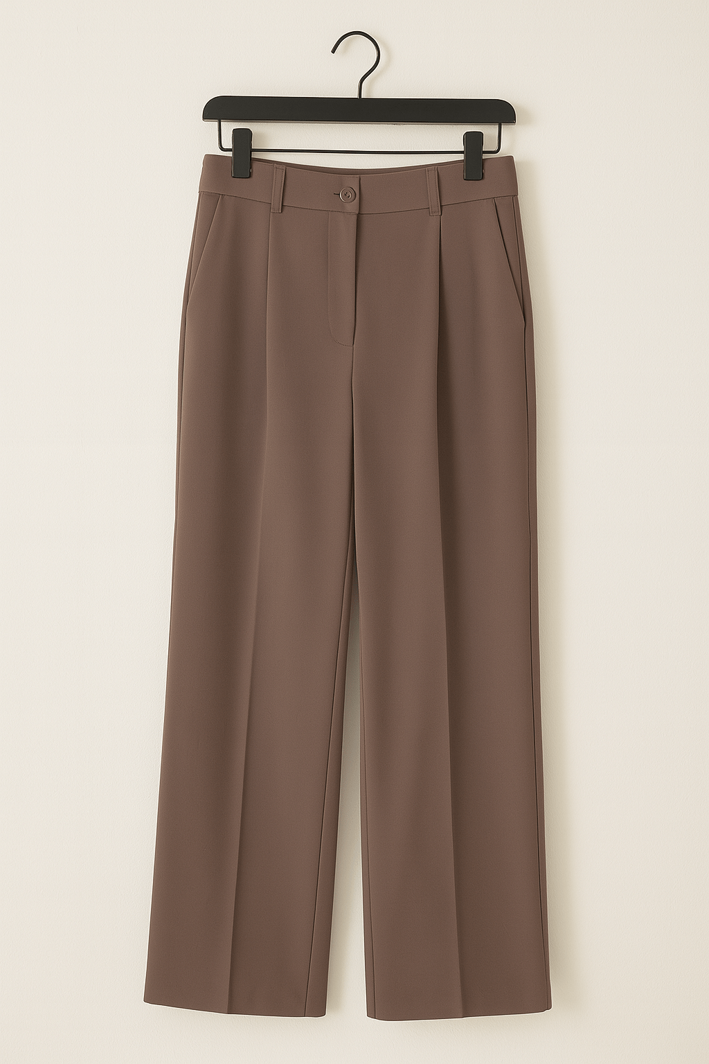 Rina geschnittene Stoffhose mit Bundfalten