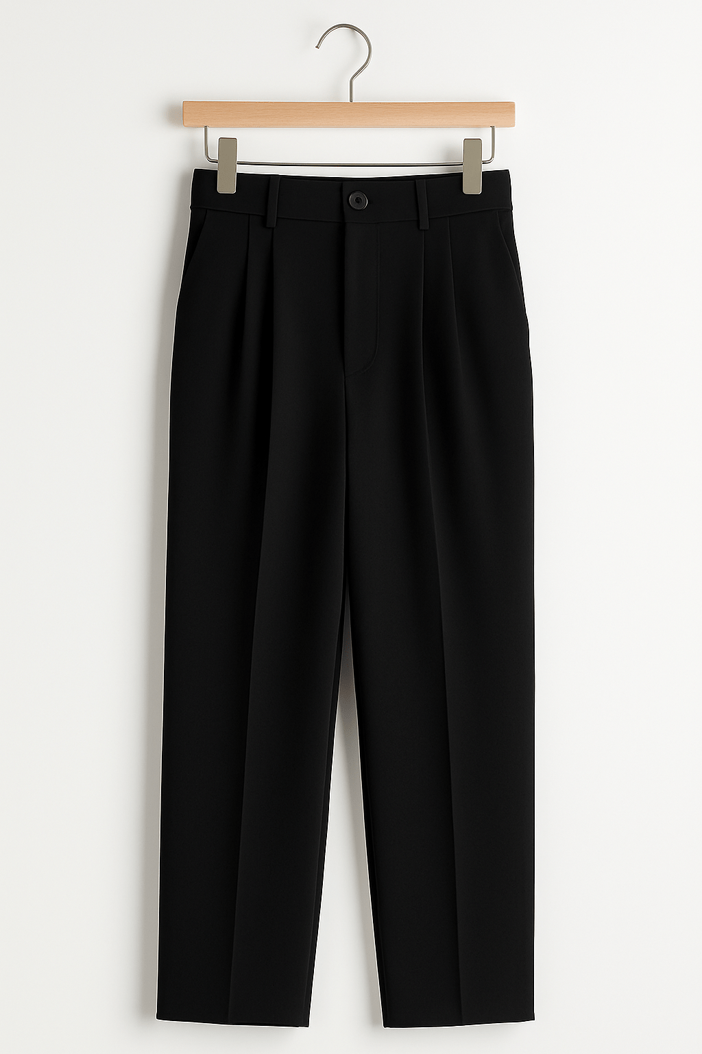 Rina geschnittene Stoffhose mit Bundfalten